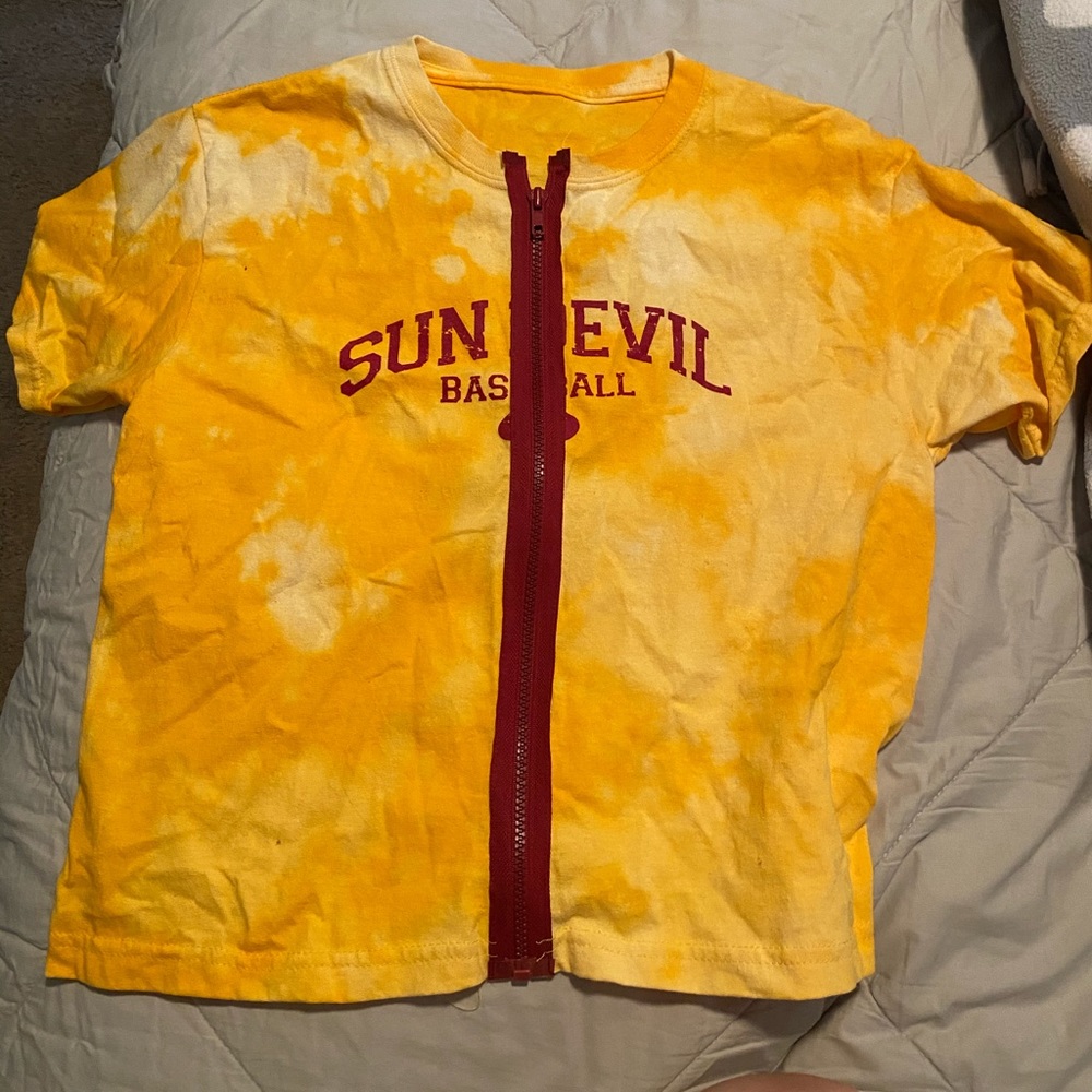 Vintage/ custom ASU Sundevil baseball shirt